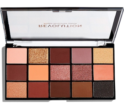 پالت سایه 15 رنگ REVOLUTION مدل VELVET ROSE