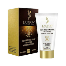 عکس ضدآفتاب لانسون LANSON SPF 50 شماره 2 مناسب برای پوست های چرب