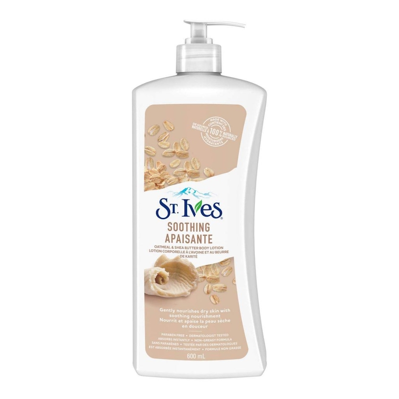 لوسیون بدن جو دوسر و شی باتر ST.IVES مدل Soothing Apaisante حجم 621 میلی لیتر