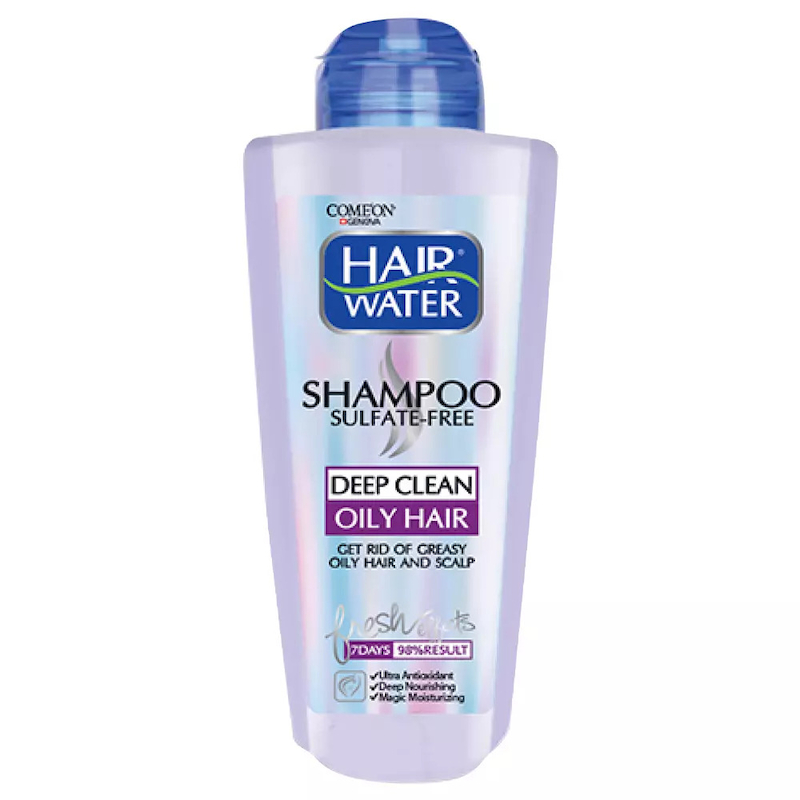 شامپو بدون سولفات Hair Water کامان مخصوص موهای چرب با حجم 400 میلی لیتر