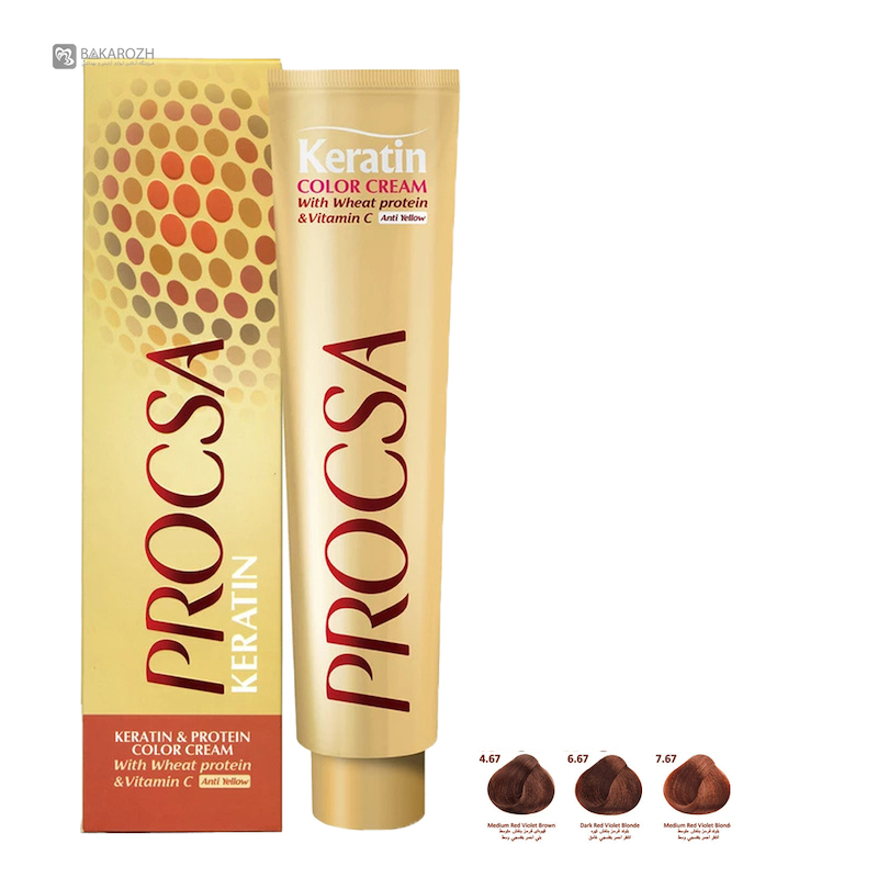 رنگ مو پروکسا (PROCSA) سری شرابی