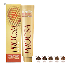 عکس رنگ مو پروکسا (PROCSA) سری قهوه ای حجم 100 میلی لیتر