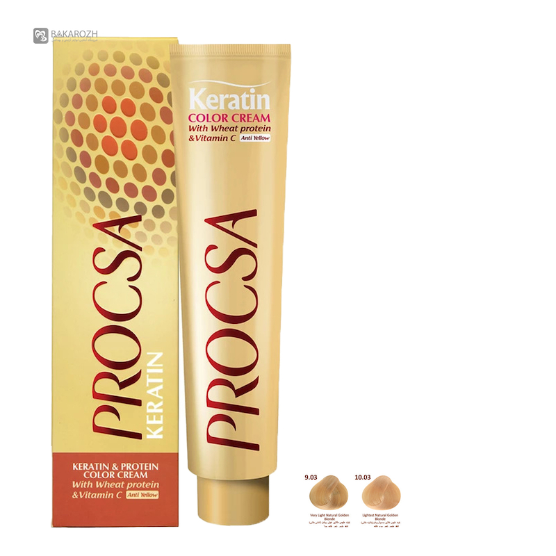 رنگ مو پروکسا (PROCSA) سری طبیعی طلایی