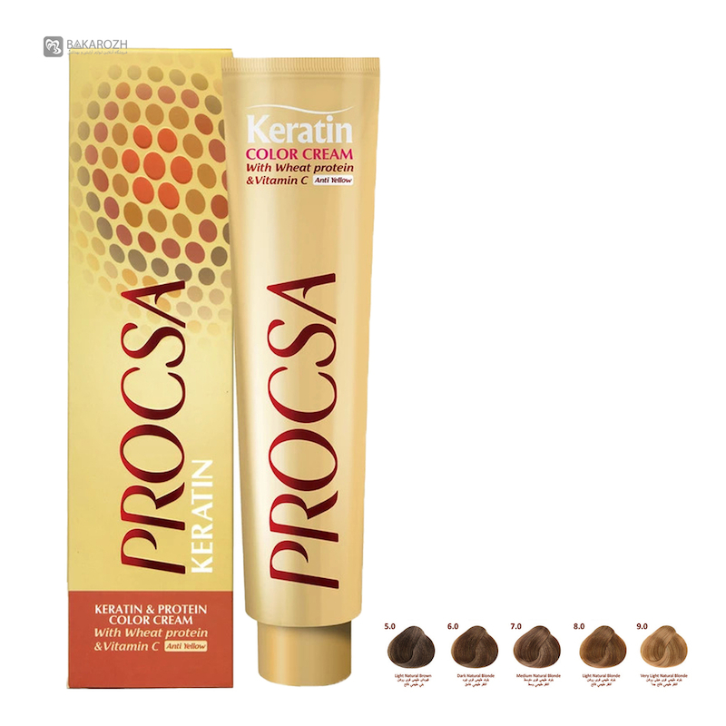 رنگ مو پروکسا (PROCSA) سری طبیعی قوی