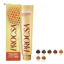 عکس رنگ مو پروکسا (PROCSA) سری طلایی حجم 100 میلی لیتر