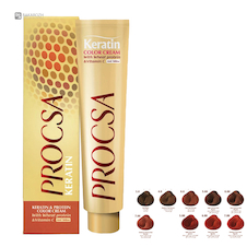 عکس رنگ مو پروکسا (PROCSA) سری قرمز حجم 100 میلی لیتر