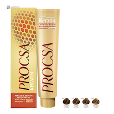 عکس رنگ مو پروکسا (PROCSA) سری قهوه ای نسکافه ای حجم 100 میلی لیتر