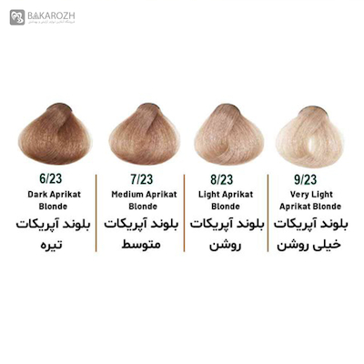 رنگ مو بدون آمونیاک سلوم (Selom Plus) سری آپریکات