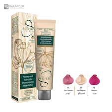 عکس رنگ مو بدون آمونیاک سلوم پلاس (Selom Plus) سری صورتی