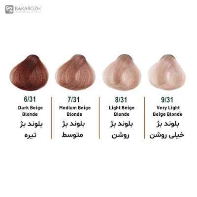 رنگ مو بدون آمونیاک سلوم (Selom Plus) سری آپریکات