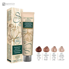 عکس رنگ مو بدون آمونیاک سلوم پلاس (Selom Plus) سری بژ