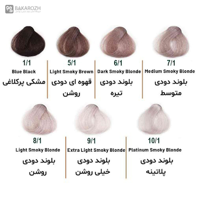 رنگ مو بدون آمونیاک سلوم (Selom Plus) سری دودی