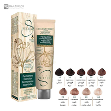 عکس رنگ مو بدون آمونیاک سلوم پلاس (Selom Plus) سری طبیعی