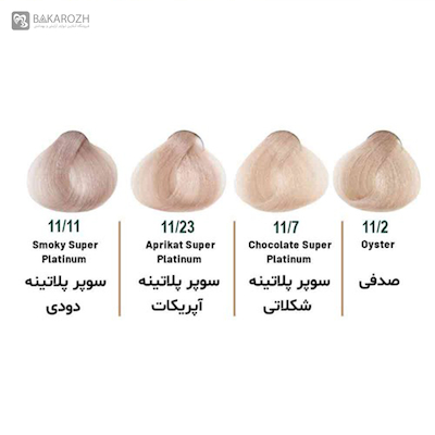 رنگ مو بدون آمونیاک سلوم (Selom Plus) سری سوپر پلاتینه