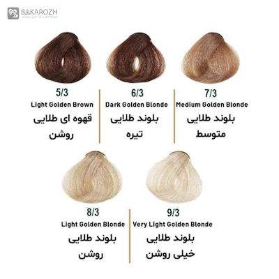 رنگ مو بدون آمونیاک سلوم (Selom Plus) سری طلایی