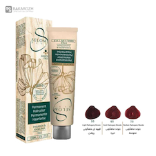 عکس رنگ مو بدون آمونیاک سلوم پلاس (Selom Plus) سری ماهاگونی