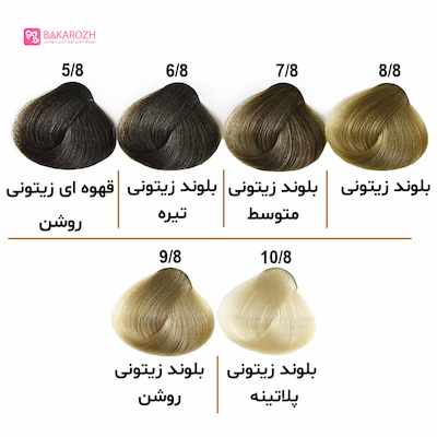 رنگ موی الوکسین (ELOXIN) سری زیتونی