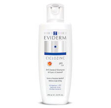 عکس شامپو سیکلوزینک اویدرم با حجم 250 میلی لیتر