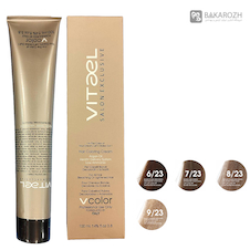 عکس رنگ مو ایرانی ویتاال سری مرواریدی طلایی