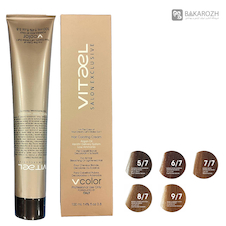 عکس رنگ مو ایرانی ویتاال سری قهوه ای