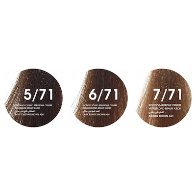 رنگ مو ایرانی ویتاال سری قهوه ای خاکستری