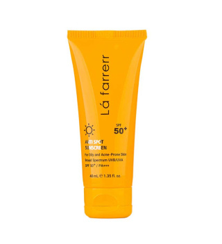 ضد آفتاب و ضد لک بی رنگ SPF50 لافارر مناسب پوست نرمال و خشک با حجم 40 میلی لیتر
