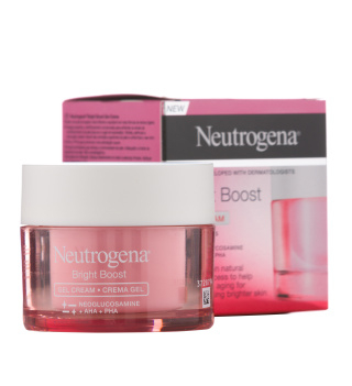ژل کرم آبرسان ضد چروک و درخشان کننده نوتروژینا مدل Bright Boost حجم 50 میلی لیتر