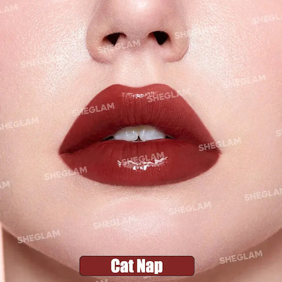 لیپ گلاس اسفنجی برند شیگلم (SHEGLAM) مدل Pout Pillow Cushion رنگ Cat Nap