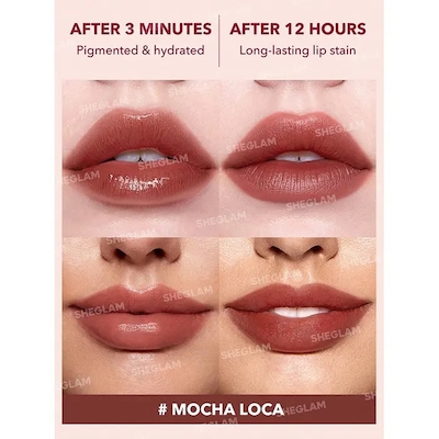 تینت لب مایع برند شیگلم (SHEGLAM) رنگ Mocha Loca