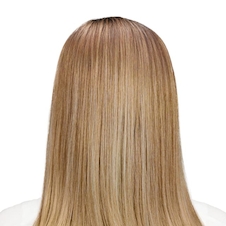 عکس پکیج رنگ مو ترکیبی عسلی سرد روی پایه طبیعی |رنگ مو ترکیبی بدون دکلره