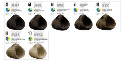 رنگ مو آکوارلی سری زیتونی