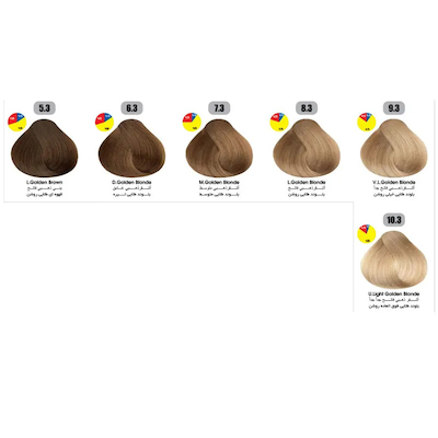 رنگ مو تونی سری طلایی