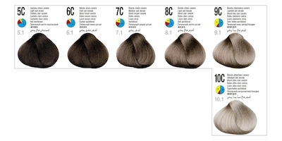 رنگ مو آکوارلی سری خاکستری