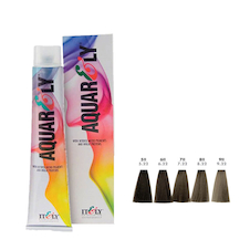 عکس رنگ مو آکوارلی سری زیتونی قوی