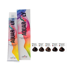 عکس رنگ مو آکوارلی سری شکلاتی