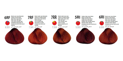 رنگ مو آکوارلی سری قرمز آتشین 