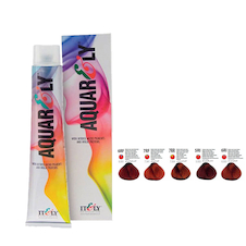 عکس رنگ مو آکوارلی سری قرمز آتشین 