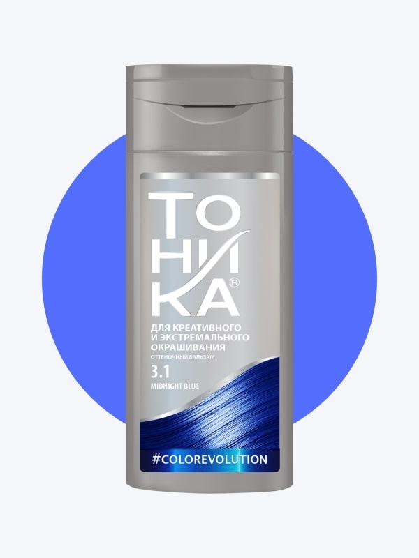 شامپو رنگساژ فانتزی تونیکا آبی تیره Midnight Blue