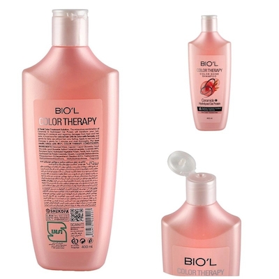 شامپو کالرتراپی بیول مدل Color Shine | ترمیم کننده و آبرسان موهای رنگ شده